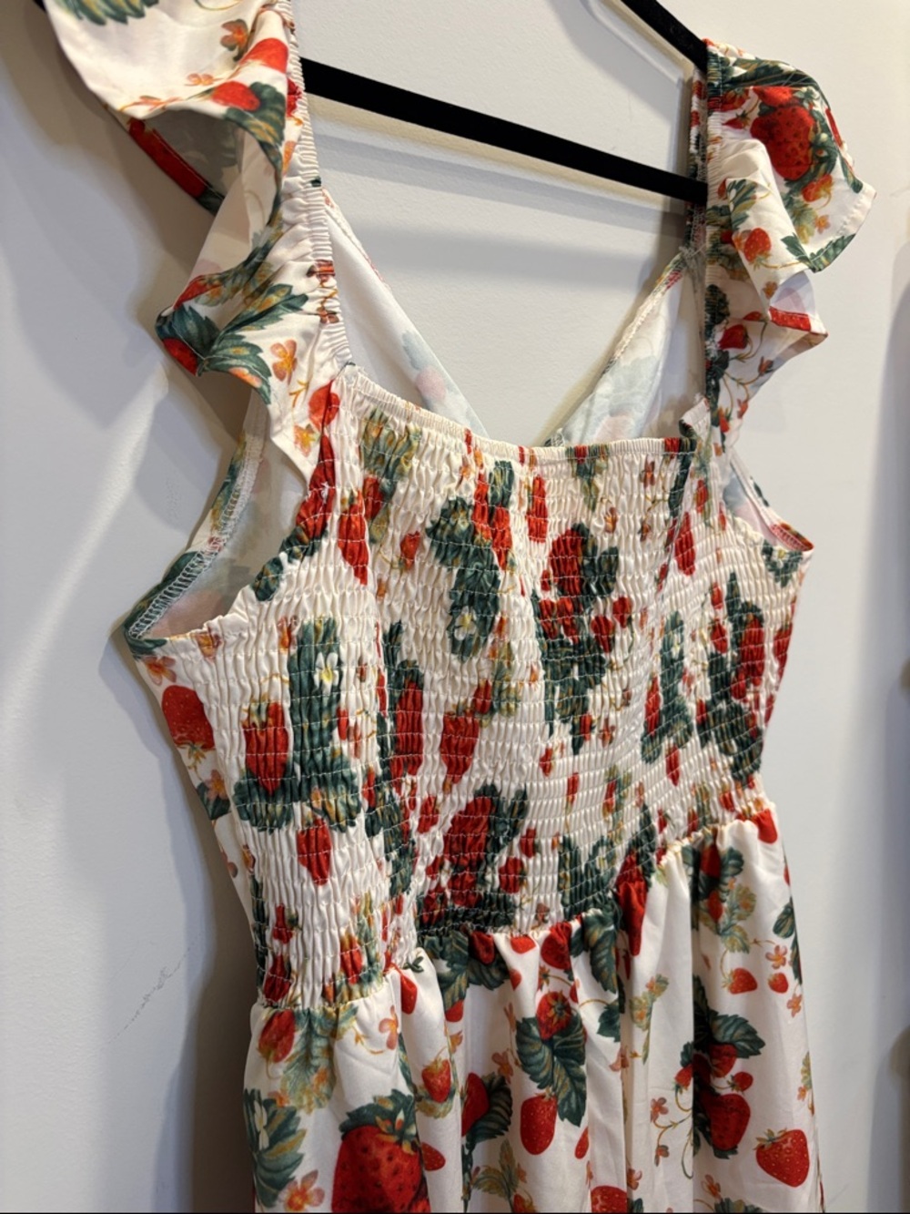 Flowy Strawberry Sundress Size XL - Picture 10 of 10